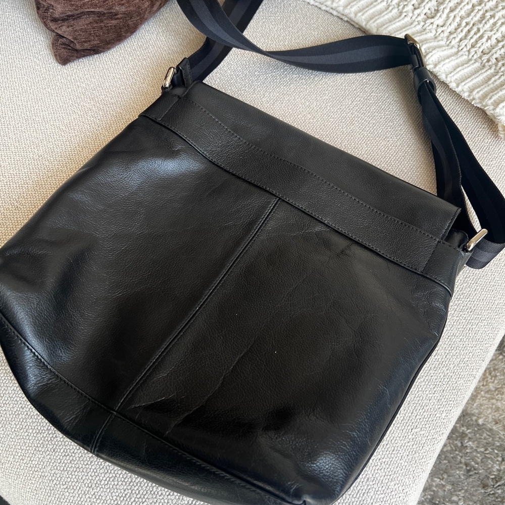 Coach Black Leather Crossbody Bag - Picture 3 of 4